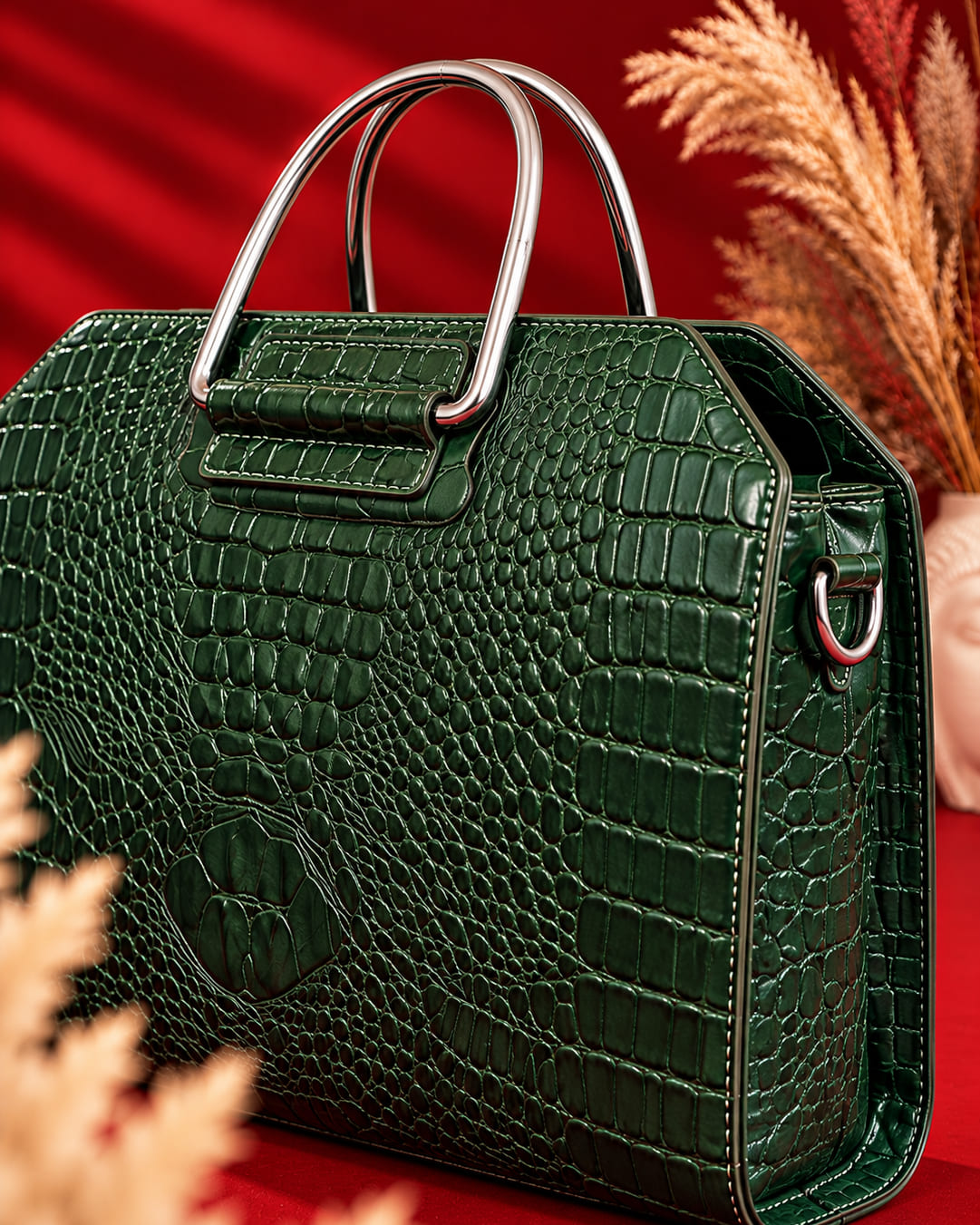 Croc-embossed texture